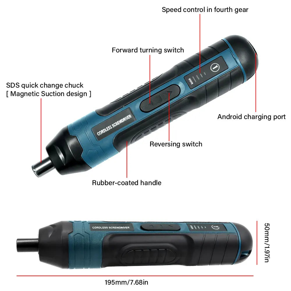 1300MAH Rechargeable Cordless Electric Screwdriver