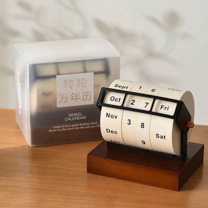 Large Rotating Desk Calendar