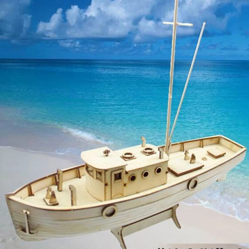 DIY Wooden Sailboat Model Kit