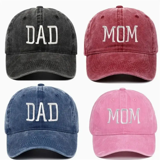 "DAD" & "MOM" Baseball Caps