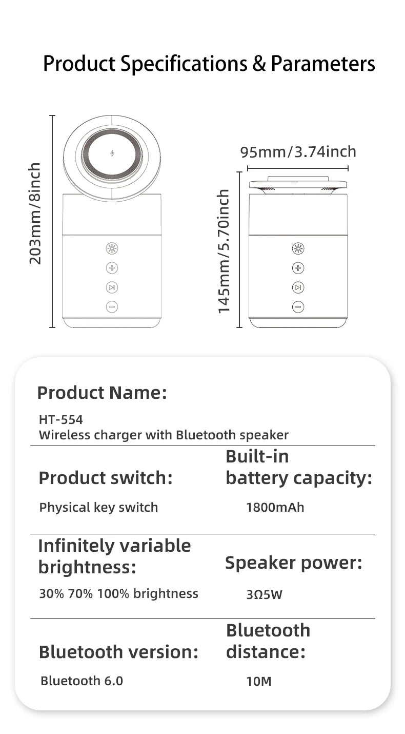 5-in-1 Magnetic Wireless Charging Station