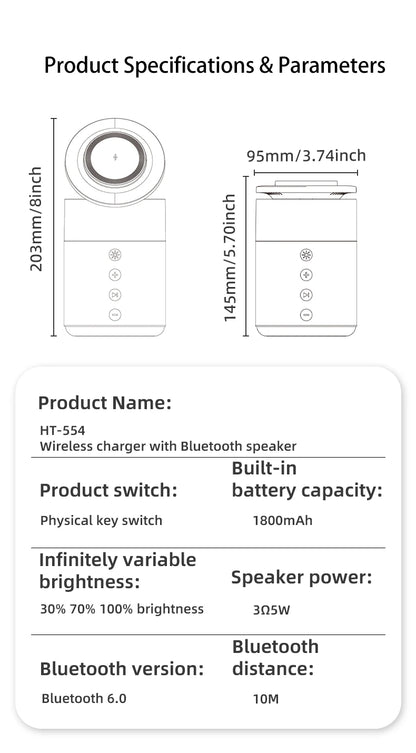 5-in-1 Magnetic Wireless Charging Station