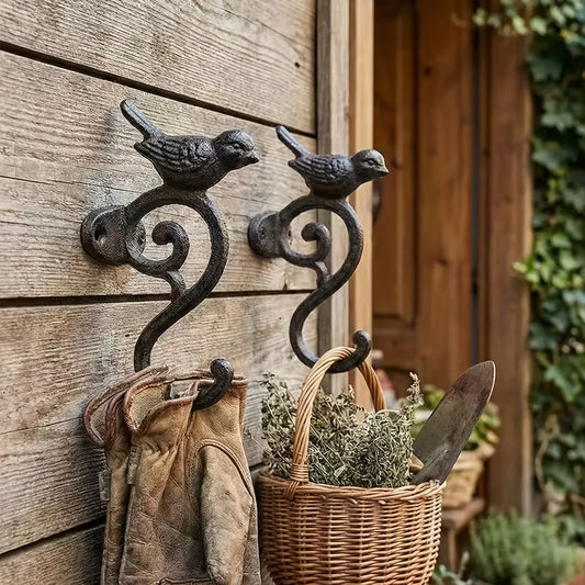 Vintage Cast Iron Bird S-Hook