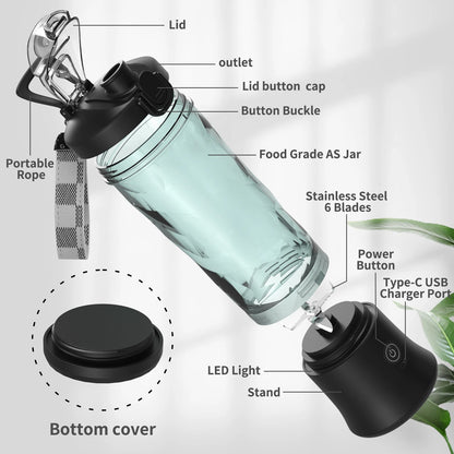 Portable 600ml Electric Blender